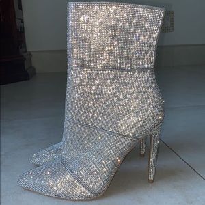 Steve Madden Winona Ankle Glitter Boots